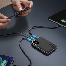 Заредете изображение във визуализатора на галерията – Joyroom Starchi powerbank 10000mAh 20W Power Delivery Quick Charge 2x USB / 1x USB Type C black (JR-QP190 mini) - TopMag
