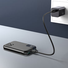 Заредете изображение във визуализатора на галерията – Joyroom Starchi powerbank 10000mAh 20W Power Delivery Quick Charge 2x USB / 1x USB Type C black (JR-QP190 mini) - TopMag

