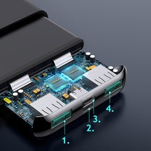 Заредете изображение във визуализатора на галерията – Joyroom Starchi powerbank 10000mAh 20W Power Delivery Quick Charge 2x USB / 1x USB Type C black (JR-QP190 mini) - TopMag
