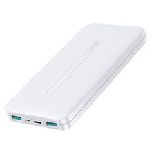 Заредете изображение във визуализатора на галерията – Joyroom powerbank 10000mAh 2,1A 2x USB white (JR-T012 white) - TopMag
