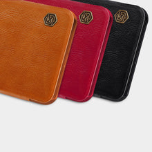 Заредете изображение във визуализатора на галерията – Nillkin Qin leather holster cover for Xiaomi Redmi 10 black - TopMag
