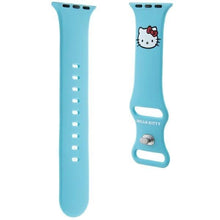 Заредете изображение във визуализатора на галерията – Hello Kitty Silicone Kitty Head strap for Apple Watch 38/40/41mm - blue
