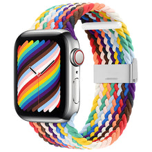Заредете изображение във визуализатора на галерията – Strap Fabric Watch Band 8/7/6 / SE / 5/4/3/2 (41mm / 40mm / 38mm) Braided Fabric Strap Watch Bracelet Pattern 2 - TopMag
