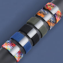 Заредете изображение във визуализатора на галерията – Strap Fabric Watch Band 8/7/6 / SE / 5/4/3/2 (41mm / 40mm / 38mm) Braided Fabric Strap Watch Bracelet Black (5) - TopMag
