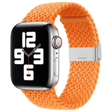 Заредете изображение във визуализатора на галерията – Strap Fabric Watch Band Ultra / 8/7/6 / SE / 5/4/3/2 (49mm / 45mm / 44mm / 42mm) Braided Fabric Strap Watch Bracelet Orange (10) - TopMag
