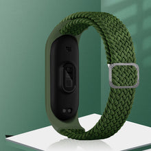 Заредете изображение във визуализатора на галерията – Strap Fabric replacement band strap for Xiaomi Mi Band 6 / 5 / 4 / 3 braided cloth bracelet purple - TopMag
