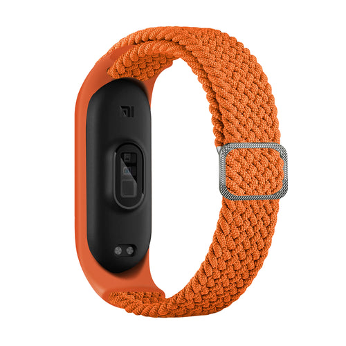 Strap Fabric replacement band strap for Xiaomi Mi Band 6 / 5 / 4 / 3 braided cloth bracelet orange - TopMag