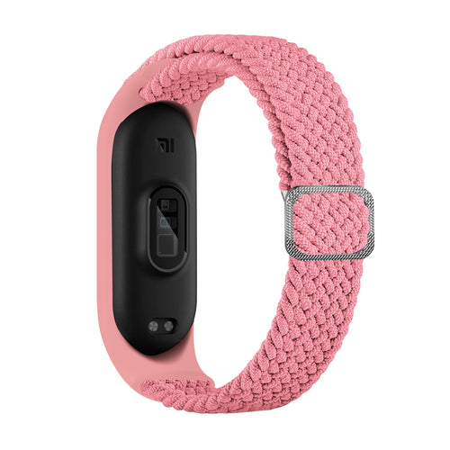 Strap Fabric replacement band strap for Xiaomi Mi Band 6 / 5 / 4 / 3 braided cloth bracelet pink - TopMag