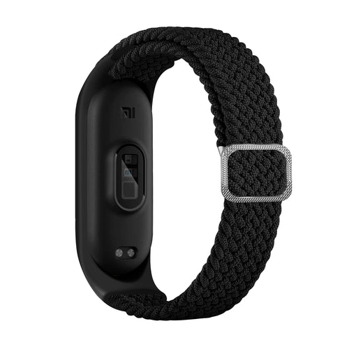Strap Fabric Band For Xiaomi Mi Band 6/5/4/3 Braided Fabric Strap Bracelet Black - TopMag
