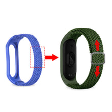Заредете изображение във визуализатора на галерията – Strap Fabric Band For Xiaomi Mi Band 6/5/4/3 Braided Fabric Strap Bracelet Black - TopMag
