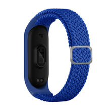 Заредете изображение във визуализатора на галерията – Strap Fabric replacement band strap for Xiaomi Mi Band 6 / 5 / 4 / 3 braided cloth bracelet blue - TopMag
