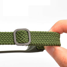 Заредете изображение във визуализатора на галерията – Strap Fabric replacement band strap for Xiaomi Mi Band 6 / 5 / 4 / 3 braided cloth bracelet blue-white - TopMag
