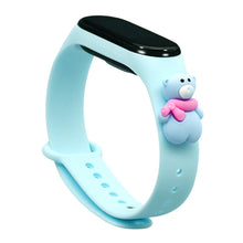 Заредете изображение във визуализатора на галерията – Strap Xmas Wristband for Xiaomi Mi Band 4 / Mi Band 3 Christmas Silicone Strap Bracelet Blue (Teddy Bear) - TopMag
