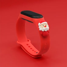 Заредете изображение във визуализатора на галерията – Strap Xmas Wristband for Xiaomi Mi Band 4 / Mi Band 3 Christmas Silicone Strap Bracelet Red (Santa 2) - TopMag
