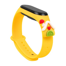 Заредете изображение във визуализатора на галерията – Strap Xmas Wristband for Xiaomi Mi Band 4 / Mi Band 3 Christmas Silicone Strap Bracelet Yellow (house) - TopMag
