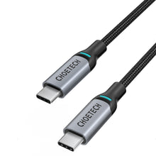 Заредете изображение във визуализатора на галерията – Choetech 2x USB Type C - USB Type C charging data cable Power Delivery 100W 5A 1,8m black (MIX00073) - TopMag
