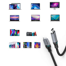 Заредете изображение във визуализатора на галерията – Choetech 2x USB Type C - USB Type C charging data cable Power Delivery 100W 5A 1,8m black (MIX00073) - TopMag
