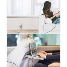 Заредете изображение във визуализатора на галерията – Choetech 2x USB Type C - USB Type C charging data cable Power Delivery 100W 5A 1,8m black (MIX00073) - TopMag
