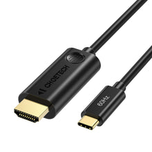Заредете изображение във визуализатора на галерията – Choetech unidirectional adapter cable USB Type C adapter (male) to HDMI 2.0 (male) 4K 60Hz 1.8m black (CH0019) - TopMag
