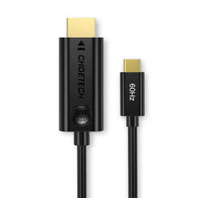 Заредете изображение във визуализатора на галерията – Choetech unidirectional adapter cable USB Type C adapter (male) to HDMI 2.0 (male) 4K 60Hz 1.8m black (CH0019) - TopMag
