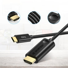 Заредете изображение във визуализатора на галерията – Choetech unidirectional adapter cable USB Type C adapter (male) to HDMI 2.0 (male) 4K 60Hz 1.8m black (CH0019) - TopMag
