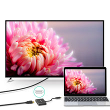 Заредете изображение във визуализатора на галерията – Choetech adapter plug splitter USB Type C (male) to HDMI (female) 4K 60Hz / VGA (female) FullHD 1080p 60Hz black (HUB-M17) - TopMag
