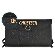 Заредете изображение във визуализатора на галерията – Choetech Foldable Solar Charger 19W 2x USB 2,4A black (SC001) - TopMag
