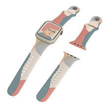 Заредете изображение във визуализатора на галерията – Strap Moro Band for Apple Watch Ultra / 8/7/6 / SE / 5/4/3/2 (49mm / 45mm / 44mm / 42mm) Silicone Strap Watch Bracelet Pattern 3 - TopMag
