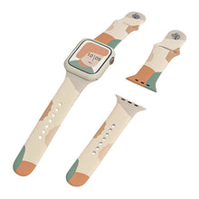 Заредете изображение във визуализатора на галерията – Strap Moro Band For Apple Watch Ultra / 8/7/6 / SE / 5/4/3/2 (49mm / 45mm / 44mm / 42mm) Silicone Strap Watch Bracelet Pattern 5 - TopMag
