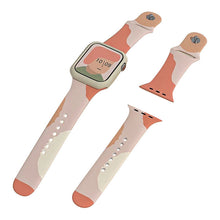 Заредете изображение във визуализатора на галерията – Strap Moro Band For Apple Watch / SE / 5/4/3/2 (41mm / 40mm / 38mm) Silicone Strap Watch Bracelet Pattern 2 - TopMag
