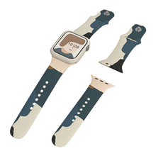 Заредете изображение във визуализатора на галерията – Strap Moro Band For Apple Watch / SE / 5/4/3/2 (41mm / 40mm / 38mm) Silicone Strap Watch Bracelet Pattern 4 - TopMag
