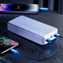 Заредете изображение във визуализатора на галерията – Joyroom powerbank 20000mAh Dazzling Series 12W white (JR-T017)
