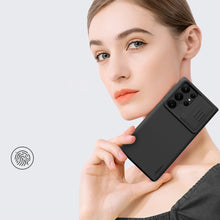 Заредете изображение във визуализатора на галерията – Nillkin CamShield Silky Magnetic Case for Samsung Galaxy S23 Ultra Cover with MagSafe with Camera Cover Black
