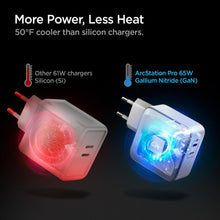 Заредете изображение във визуализатора на галерията – SPIGEN PE2007EU POWERARC 2-PORT NETWORK CHARGER PD60W / QC3.0 WHITE - TopMag
