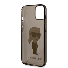 Заредете изображение във визуализатора на галерията – Karl Lagerfeld KLHCP14SHNIKTCK iPhone 14 6.1" black/black hardcase Ikonik Karl Lagerfeld
