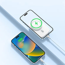 Заредете изображение във визуализатора на галерията – Joyroom inductive power bank 6000mAh with ring and stand up to 20W white (JR-W030)
