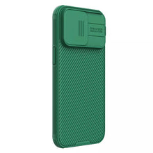 Заредете изображение във визуализатора на галерията – Nillkin CamShield Pro PC+TPU Case for Iphone 15 Pro green
