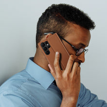 Заредете изображение във визуализатора на галерията – Dux Ducis Skin X2 case Samsung Galaxy S23 Ultra flip case wallet stand brown
