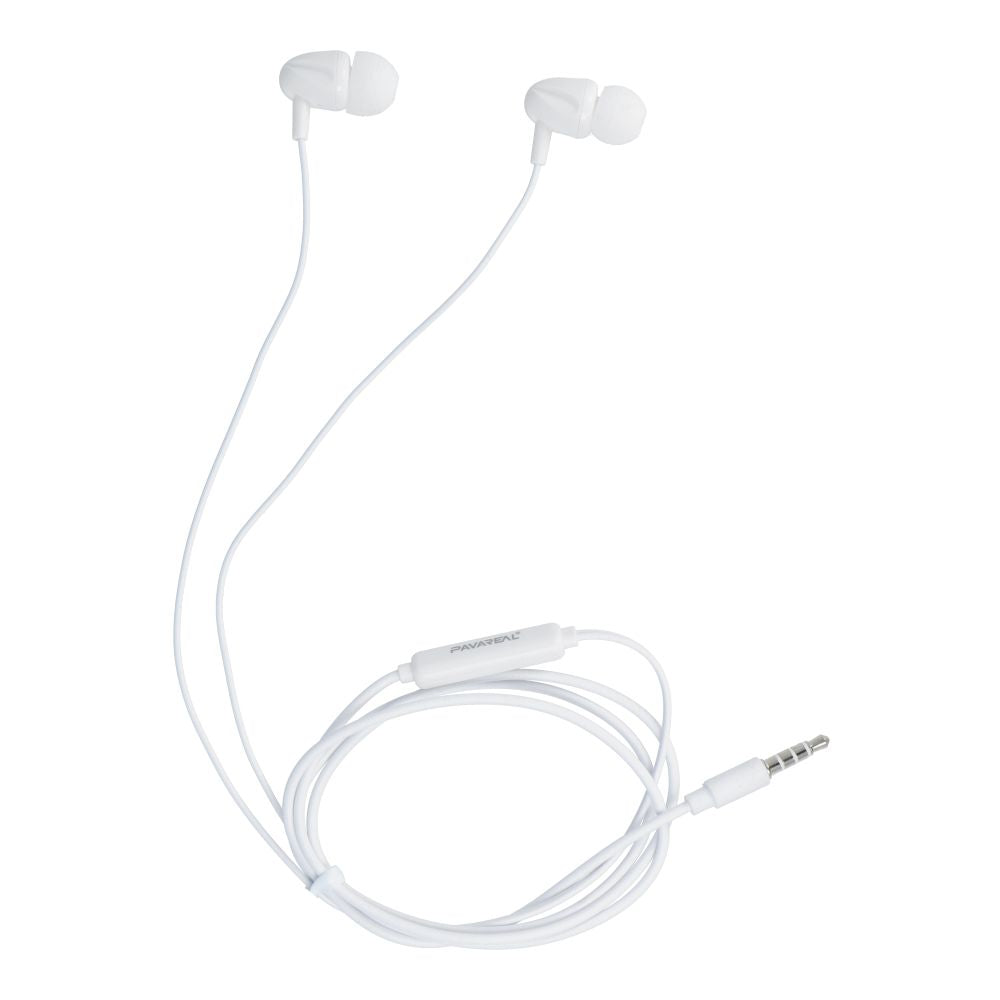 Wired earphones with micro Jack 3,5mm Pavareal PA-E87 white