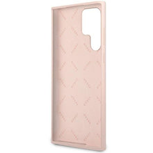 Заредете изображение във визуализатора на галерията – Guess GUHCS23LLSLMGPP S23 Ultra S918 pink/pink hardcase Silicone Script Metal Logo
