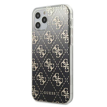 Заредете изображение във визуализатора на галерията – Guess GUHCP12MPCU4GGBK iPhone 12/12 Pro 6,1" czarny/black hardcase 4G Gradient
