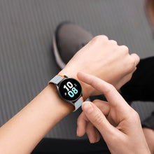 Заредете изображение във визуализатора на галерията – Universal Magnetic Strap Samsung Galaxy Watch 3 45mm / S3 / Huawei Watch Ultimate / GT3 SE 46mm Dux Ducis Strap (22mm LD Version) - Gray Orange
