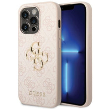 Заредете изображение във визуализатора на галерията – Original Case GUESS 4G Big Metal Logo GUHCP15L4GMGPI for Iphone 15 Pro różowy
