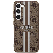 Заредете изображение във визуализатора на галерията – Guess GUHCS23SP4RPSW S23 S911 brown/brown hardcase 4G Printed Stripe
