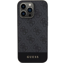 Заредете изображение във визуализатора на галерията – Original Case GUESS hardcase 4G Stripe Collection GUHCP15XG4GLGR for Iphone 15 Pro Max grey
