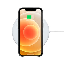 Заредете изображение във визуализатора на галерията – iCarer Leather Oil Wax case covered with natural leather for iPhone 13 black (MagSafe compatible) (WMI1302-BK) - TopMag
