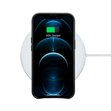 Заредете изображение във визуализатора на галерията – iCarer Leather Oil Wax case covered with natural leather for iPhone 13 Pro black (MagSafe compatible) (WMI1303-BK) - TopMag
