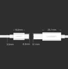 Заредете изображение във визуализатора на галерията – Ugreen printer cable USB-C - USB-B 480Mb/s 1m white (US241)

