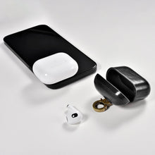 Заредете изображение във визуализатора на галерията – iCarer Leather Vintage natural leather case for AirPods 3 black (IAP057-BK) - TopMag
