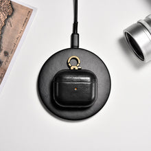 Заредете изображение във визуализатора на галерията – iCarer Leather Vintage natural leather case for AirPods 3 black (IAP057-BK) - TopMag
